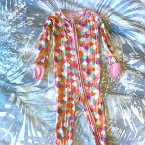 Little Sleepies zippy mermaid scale size 18-24 months